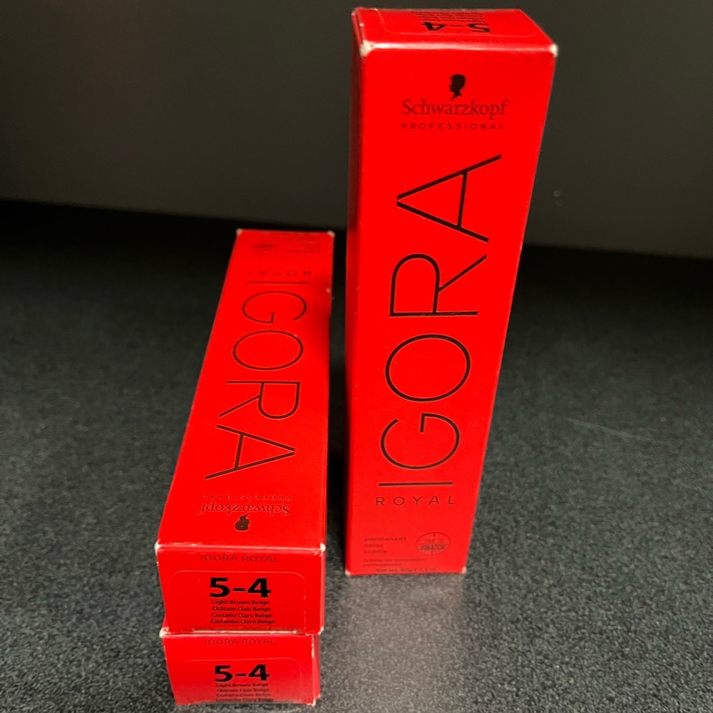 Hair Color brand new x 3 IGORA Royal colour 5-4